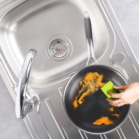 Patelnia stalowa nieprzywierająca premium COOKCELL HYBRYD 24 cm Patelnia stalowa nieprzywierająca premium COOKCELL HYBRYD 24 cm