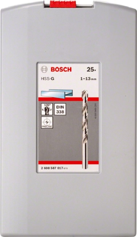 KOMPLET WIERTEŁ DO METALU HSS-G ZESTAW 25 SZT KOMPLET WIERTEŁ DO METALU HSS-G ZESTAW 25 SZT