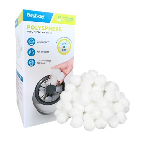 Kulki Filtrujące do Pomp Piaskowych BESTWAY 500 g Kulki Filtrujące do Pomp Piaskowych BESTWAY 500 g