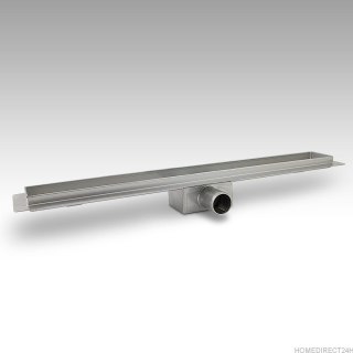 Odpływ liniowy Czarny Szklany z syfonem 60cm Bituxx