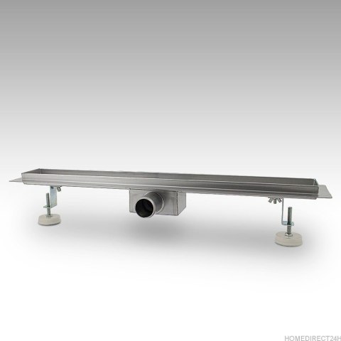 Odpływ liniowy Czarny Szklany z syfonem 70cm Bituxx