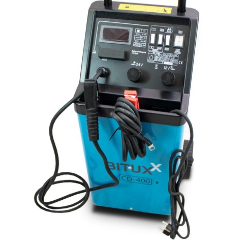 Prostownik akumulatorowy z rozruchem 12/24V Bituxx