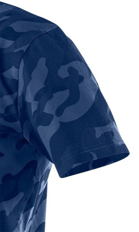 T-SHIRT ROBOCZY CAMO NAVY, ROZMIAR M