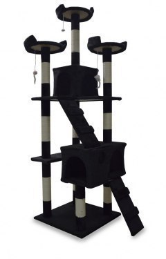 Drapak drzewko Legowisko Wieża dla Kota 170cm Czarny ANIMEL