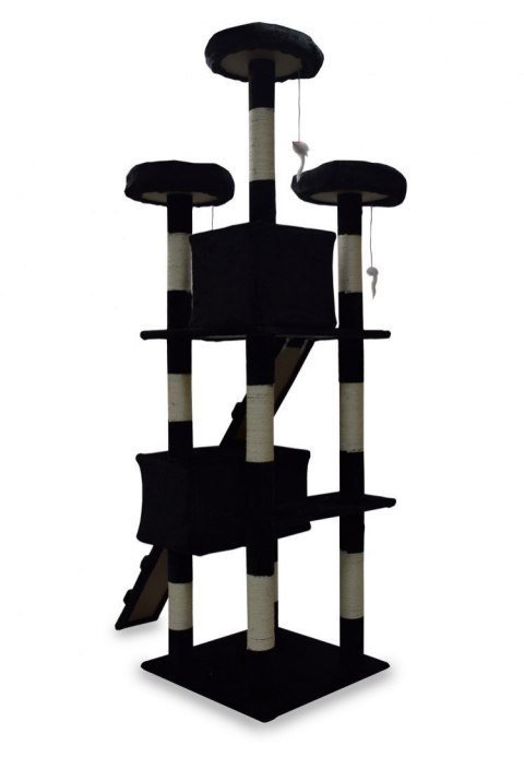 Drapak drzewko Legowisko Wieża dla Kota 170cm Czarny ANIMEL Drapak drzewko Legowisko Wieża dla Kota 170cm Czarny ANIMEL