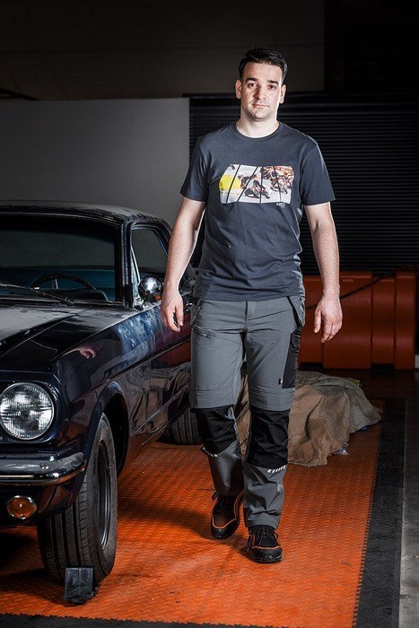 T-SHIRT Z NADRUKIEM MOTOR ROZMIAR L