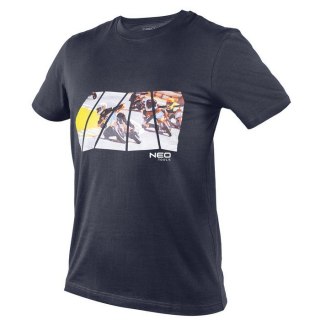 T-SHIRT Z NADRUKIEM MOTOR ROZMIAR XL