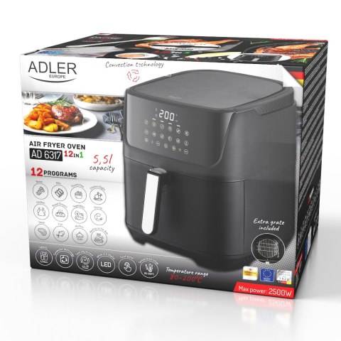 Frytkownica beztłuszczowa - 12 programów 5,5 L - Air Fryer Frytkownica beztłuszczowa - 12 programów 5,5 L - Air Fryer