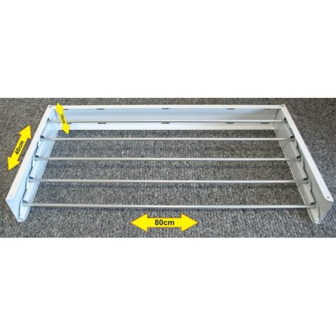Suszarka na pranie Ścienna Składana METALOWA 80cm Wisząca Rozkładana mocna Suszarka na pranie Ścienna Składana METALOWA 80cm Wisząca Rozkładana mocna