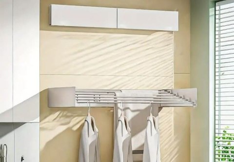 Suszarka na pranie Ścienna Składana METALOWA 80cm Wisząca Rozkładana mocna Suszarka na pranie Ścienna Składana METALOWA 80cm Wisząca Rozkładana mocna