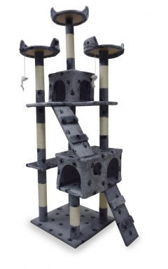 Drapak drzewko Legowisko Wieża dla Kota 170cm Jasnoszary w łapki ANIMEL
