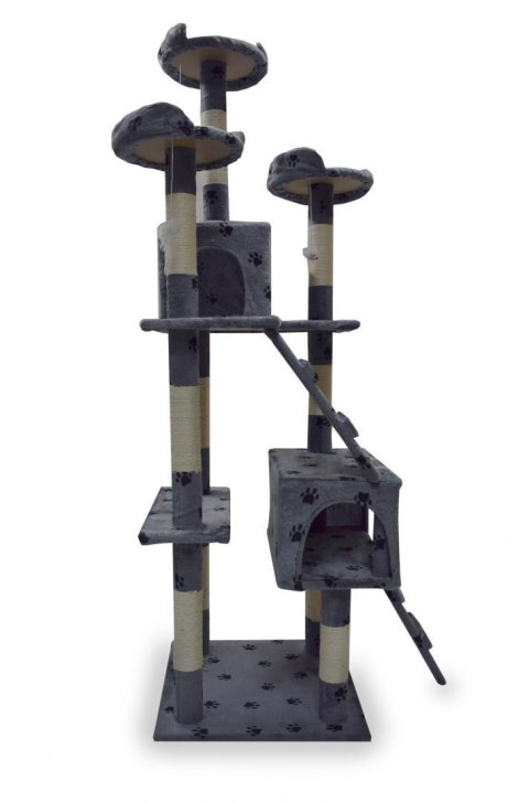 Drapak drzewko Legowisko Wieża dla Kota 170cm Jasnoszary w łapki ANIMEL