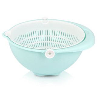 Cedzak obrotowy z miską miska kuchenna 25 cm sitko