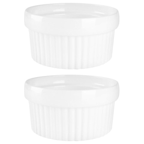 Ceramiczna kokilka do zapiekania foremka żaroodporna miseczka 9,5 cm 2 sztuki Ceramiczna kokilka do zapiekania foremka żaroodporna miseczka 9,5 cm 2 sztuki