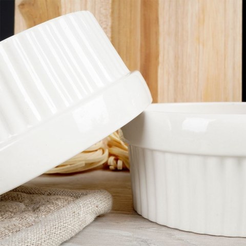 Ceramiczna kokilka do zapiekania foremka żaroodporna miseczka 9,5 cm 2 sztuki Ceramiczna kokilka do zapiekania foremka żaroodporna miseczka 9,5 cm 2 sztuki
