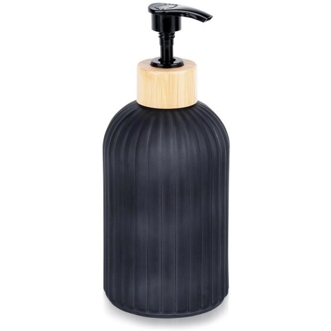 Dozownik do mydła szklany czarny 400 ml Dozownik do mydła szklany czarny 400 ml