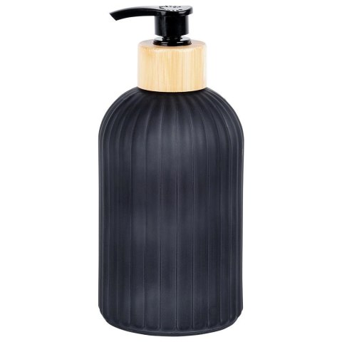 Dozownik do mydła szklany czarny 400 ml Dozownik do mydła szklany czarny 400 ml