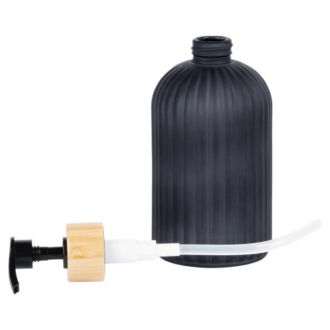 Dozownik do mydła szklany czarny 400 ml Dozownik do mydła szklany czarny 400 ml