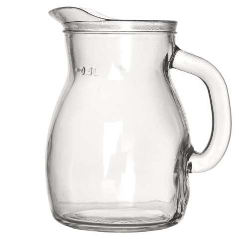 Dzbanek szklany do napojów z uchwytem 500 ml Dzbanek szklany do napojów z uchwytem 500 ml