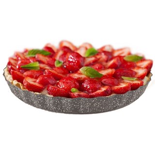 Forma do pieczenia tarty pizzy na tartę granitowa GRANDE 28 cm