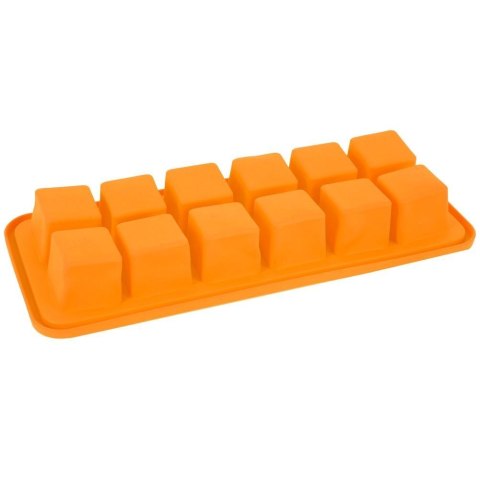 Forma foremka silikonowa na lód do 12 kostek lodu duże kostki XL Forma foremka silikonowa na lód do 12 kostek lodu duże kostki XL