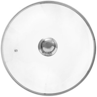 Glasdeckel Pfannen-Deckel Topfdeckel Universaldeckel mit Edelstahlrand hitzebeständiges Glas 32 cm