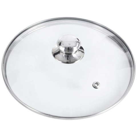 Glasdeckel Pfannen-Deckel Topfdeckel Universaldeckel mit Edelstahlrand hitzebeständiges Glas 32 cm Glasdeckel Pfannen-Deckel Topfdeckel Universaldeckel mit Edelstahlrand hitzebeständiges Glas 32 cm