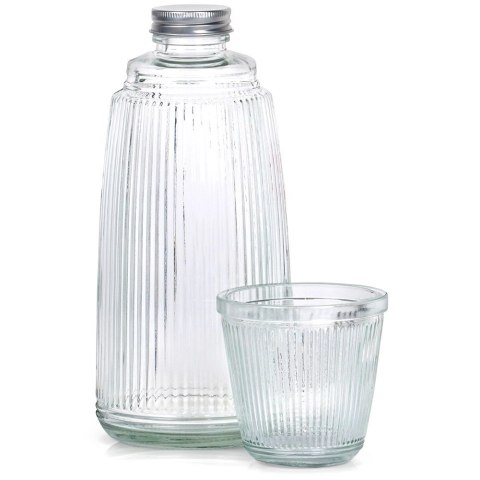 Karafka ze szklanką szklana 1 l + 220 ml 2 el. Karafka ze szklanką szklana 1 l + 220 ml 2 el.