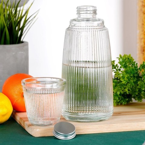 Karafka ze szklanką szklana 1 l + 220 ml 2 el. Karafka ze szklanką szklana 1 l + 220 ml 2 el.