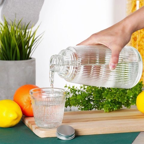 Karafka ze szklanką szklana 1 l + 220 ml 2 el. Karafka ze szklanką szklana 1 l + 220 ml 2 el.