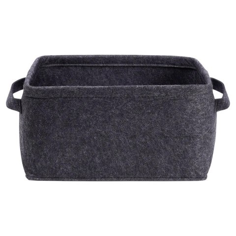 Koszyk do przechowywania filcowy składany czarny 36x27x20 cm Koszyk do przechowywania filcowy składany czarny 36x27x20 cm