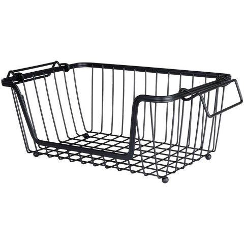 Koszyk na owoce i warzywa metalowy czarny loft 32x20x13,5 cm Koszyk na owoce i warzywa metalowy czarny loft 32x20x13,5 cm
