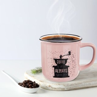 Kubek ceramiczny z uchem do kawy herbaty 370 ml
