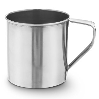 Kubek garnek stalowy z uchwytem turystyczny wędkarski 10 cm 0,6 l
