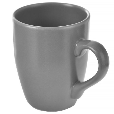 Kubek z uchem do picia kawy herbaty napojów ceramiczny szary ALFA 350 ml Kubek z uchem do picia kawy herbaty napojów ceramiczny szary ALFA 350 ml