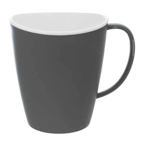 Kubek z uchem do picia kawy herbaty napojów plastikowy turystyczny AURA 380 ml Kubek z uchem do picia kawy herbaty napojów plastikowy turystyczny AURA 380 ml