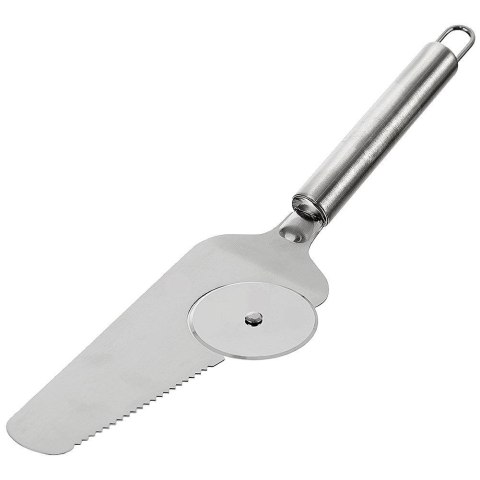Łopatka z nożem do pizzy stalowa 28 cm Łopatka z nożem do pizzy stalowa 28 cm