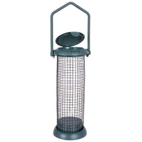 Metalowy karmnik dla ptaków na kule tłuszczowe ziarno ogród taras 23x8,5 cm Metalowy karmnik dla ptaków na kule tłuszczowe ziarno ogród taras 23x8,5 cm