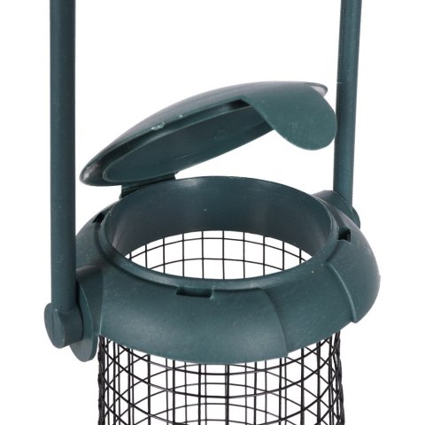 Metalowy karmnik dla ptaków na kule tłuszczowe ziarno ogród taras 23x8,5 cm Metalowy karmnik dla ptaków na kule tłuszczowe ziarno ogród taras 23x8,5 cm