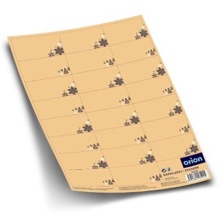 Naklejki świąteczne na prezenty / etykiety bileciki samoprzylepne Boże Narodzenie 23 szt.