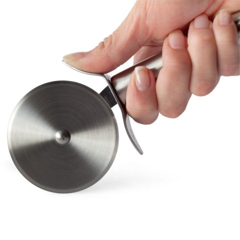Nóż okrągły radełko do krojenia pizzy stalowy krajalnica krajacz 21 cm Nóż okrągły radełko do krojenia pizzy stalowy krajalnica krajacz 21 cm