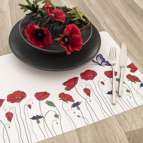 Podkładka pod talerz sztućce prostokątna / mata kuchenna maki 43x28 cm Podkładka pod talerz sztućce prostokątna / mata kuchenna maki 43x28 cm