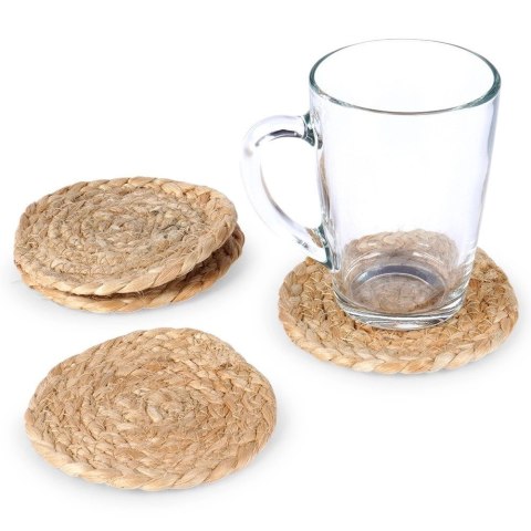 Podstawki pod kubek naturalne 10 cm 4 szt. Podstawki pod kubek naturalne 10 cm 4 szt.
