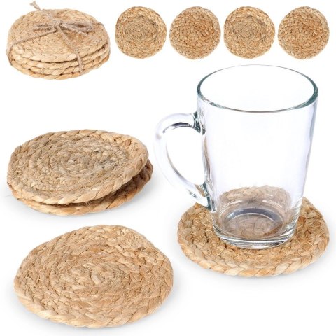Podstawki pod kubek naturalne 10 cm 4 szt. Podstawki pod kubek naturalne 10 cm 4 szt.