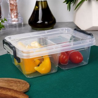Pojemnik kuchenny dzielony do przechowywania żywności z pokrywką zamykany 500 ml