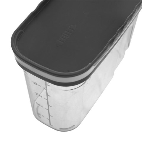 Pojemnik kuchenny na produkty sypkie z dozownikiem miarką 1,25 l Pojemnik kuchenny na produkty sypkie z dozownikiem miarką 1,25 l