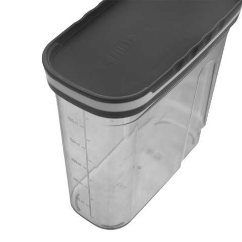 Pojemnik kuchenny na produkty sypkie z dozownikiem miarką 1,8 l Pojemnik kuchenny na produkty sypkie z dozownikiem miarką 1,8 l