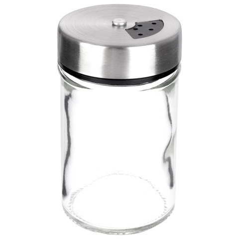 Pojemnik szklany na przyprawy z dozownikiem 100 ml Pojemnik szklany na przyprawy z dozownikiem 100 ml