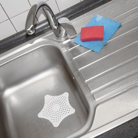 Sitko do zlewu z przyssawkami białe16 cm Sitko do zlewu z przyssawkami białe16 cm