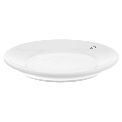 Spodek / talerzyk mały ceramiczny biały SERDUSZKA 12 cm